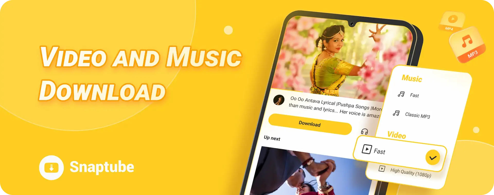 Snaptube download music and video